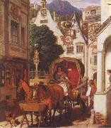 Moritz von Schwind Honeymoon painting